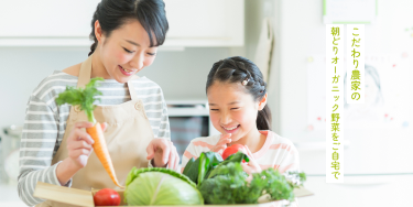 こだわり農家の朝どりオーガニック野菜をご自宅で